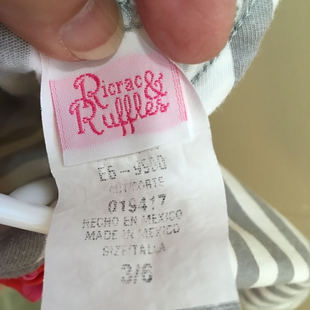 RICRAC & RUFFLES RUFFLE MONOGRAMMED ROMPER - Picture 7 of 7